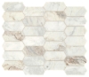 Picture of Daltile - Marble Elongated Hex Mosaics Daphne White