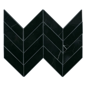 Picture of Daltile - Pietra Divina Mosaic Chevron Nero Marquina