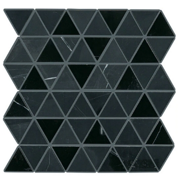 Picture of Daltile - Pietra Divina Mosaic Triangle Nero Marquina