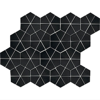 Picture of Daltile - Stagecraft Kaleidoscope Mosaic Matte Black