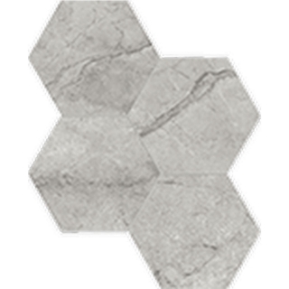 Picture of Anatolia Tile & Stone - La Marca Hexagon Mosaic 6 Paradiso Argento Honed