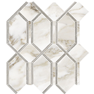 Picture of Anatolia Tile & Stone - La Marca Modella Mosaic Calacatta Paonazzo Polished