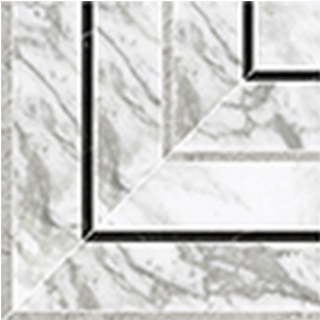 Picture of Anatolia Tile & Stone - La Marca Picco Mosaic Arabescato Honed