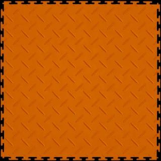 Picture of Perfection Floor Tile - Diamond Plate Orange