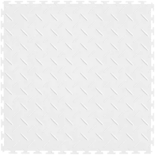 Picture of Perfection Floor Tile - Diamond Plate White