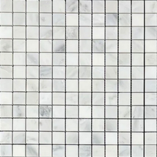 Picture of Elon Tile & Stone - 1 x 1 Square Mosaics Pearl White Honed