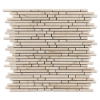 Picture of Elon Tile & Stone - Random Mini Strip Mosaics Crema Marfil
