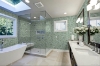 Picture of Elon Tile & Stone - Hexagon Mosaics 5 Emerald Green Honed