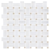 Picture of Elon Tile & Stone - Tri-Weave Mosaics Dolomite Crema Marfil Honed
