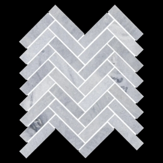 Picture of Elon Tile & Stone - Herringbone Mosaics 1 x 4 Blue Mist Honed