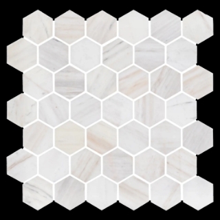 Picture of Elon Tile & Stone - Hexagon Mosaics 2 Vena D'Oro Honed