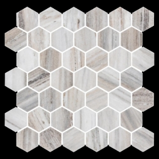 Picture of Elon Tile & Stone - Hexagon Mosaics 2 Cinnamon Beige Honed