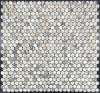 Picture of Elon Tile & Stone - 1 Rounds Mosaics Bianco Violetta Honed