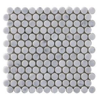 Picture of Happy Floors - Stone and Marble Penny Round Carrara