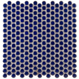 Picture of SOHO Studio Corp - Simple Mosaic Rimmed Penny Rounds Cobalt