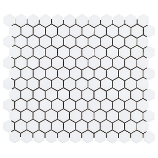 Picture of SOHO Studio Corp - Simple Mosaic Solid Hexagon White / Polished