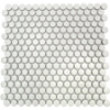 Picture of SOHO Studio Corp - Simple Mosaic Solid Penny Rounds White / Matte