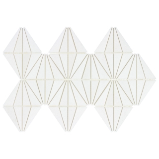 Picture of Anthology Tile - The Finish Line Marquis Mosaic Marquis Regency White