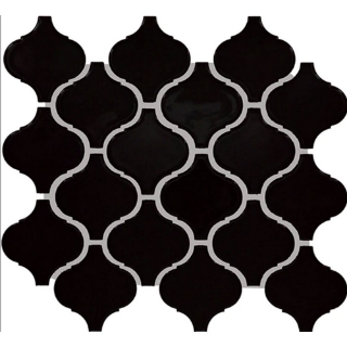 Picture of Daltile - Color Wheel Retro Arabesque Matte Black