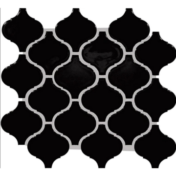 Picture of Daltile - Color Wheel Retro Arabesque Black Glossy