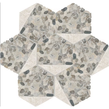 Picture of Daltile - Pebble Oasis Tri-Hex Coal