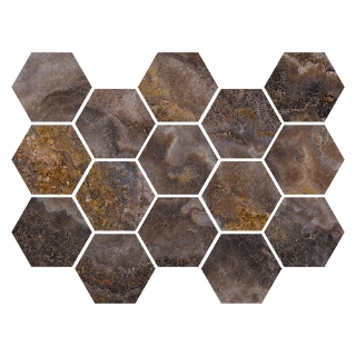 Picture of MiR Mosaic - Imperial Hexagon Mosaic Clay