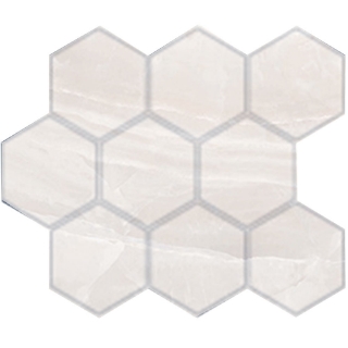 Picture of American Wonder Porcelain - Era Hexagon Mosaic Elegant White Matte