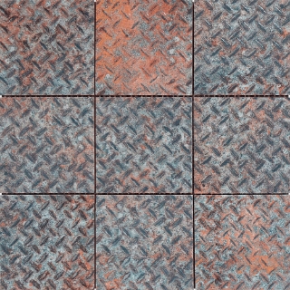 Picture of Bati Orient - Industrial 4 x 4 Rust Industrial Relief