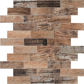 Picture of Bati Orient - Wood Look Mosaic 1x4 Beige Brown Mix