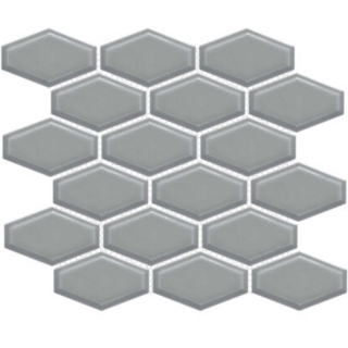 Picture of Happy Floors - Artisan Elongated Hexagon Mosaic Grey