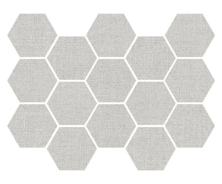 Picture of Happy Floors - Fibra Hexagon Mosaic Silver