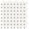 Picture of Anatolia Tile & Stone - Soho Basketweave Mosaic Canvas White with Cement Chic