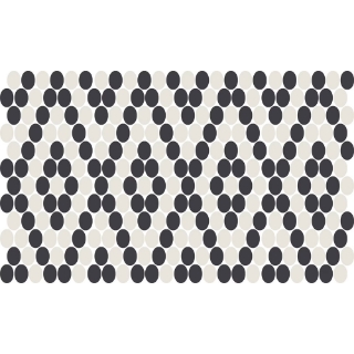 Picture of American Olean - Unglazed ColorBody Mosaic Penny Round Patterns Diamond