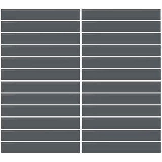 Picture of Daltile - Color Wheel Mosaic Straight Joint 1 x 6 Matte Chalkboard