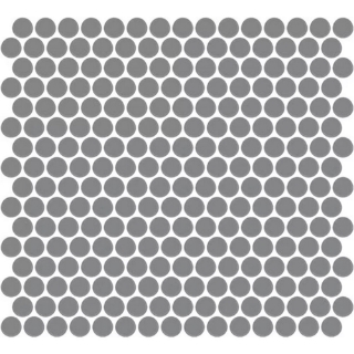 Picture of Daltile - Color Wheel Mosaic Penny Round Matte Suede Gray