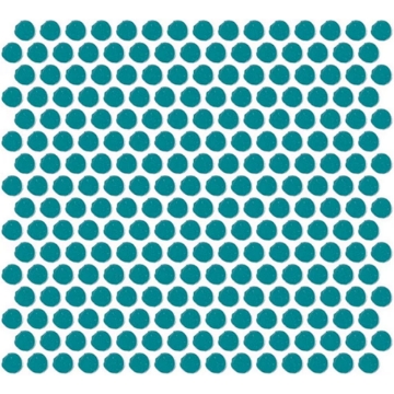 Picture of Daltile - Color Wheel Mosaic Penny Round Ocean Blue
