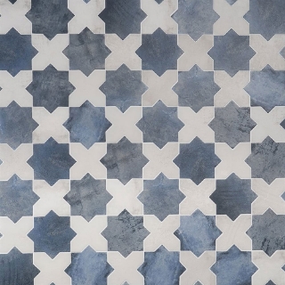 Picture of SOHO Studio Corp - Malta Star & Cross Denim Blue & White