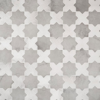 Picture of SOHO Studio Corp - Malta Star & Cross Dove Gray & White