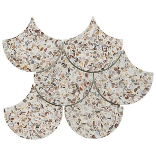 Picture of SOHO Studio Corp - Pearl Terrazzo Scale Mosaic Cream