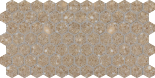 Picture of Daltile - Keystones 2 x 2 Hexagon Mottled Medium Brown