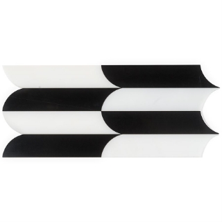 Picture of SOHO Studio Corp - Zarahi Nero - Nero Marquina & Royal White