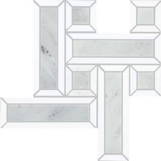 Picture of Daltile - Gamma Basketweave Mosaic Mystic Blend