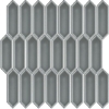 Picture of Happy Floors - Artisan Ceramic Picket Mosaic Dark