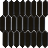 Picture of Happy Floors - Artisan Ceramic Picket Mosaic Black