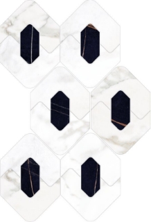 Picture of Happy Floors - Kobe Legend Mosaic Borghini Natural