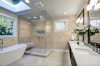 Picture of Elon Tile & Stone - Limestone Hexagon Tile Cross-Cut Light Ivory Travertine Honed