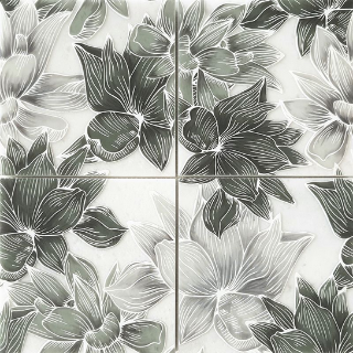 Picture of MiR Mosaic - Flora Bloom Green
