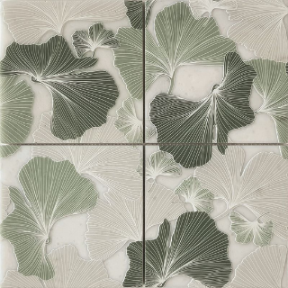Picture of MiR Mosaic - Flora Gingko Green