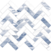 Picture of MiR Mosaic - Arya Herringbone Statuario Blue