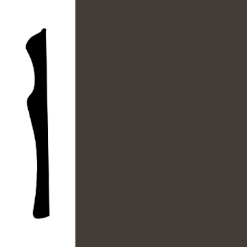 Picture of Mohawk - Sculpted Edge Wall Base 6 Black Brown